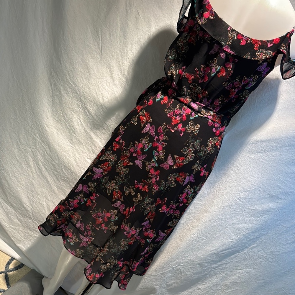 Betsey Johnson Pink and Red Ruffled Asymmetrical Sundress - Picture 8 of 15